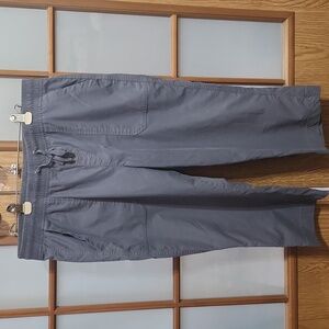 Eddie Bauer Womens Blue Grey Athletic Capris